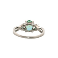 thumbnail image 6 of 1ct Oval Blue & Green Tourmaline & Topaz Silver Ring, Size 8 1OBGTTSRS8, 6 of 6