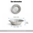 thumbnail image 2 of [100 Pack] 2.2" Mini Tart Pans - Disposable Aluminum Foil Tart Molds for Egg Tarts, Small Quiche and Desserts - Oven & Air Fryer Safe Mini Baking Tins for Home & Bakery, 2 of 4