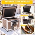 thumbnail image 3 of Aivituvin Insulated Outdoor Cat House for Winter, Weather-Resistant Wooden Feral Cat Shelter with 6-Sided Liner, Raised Floor and PVC Door Curtain, 3 of 7