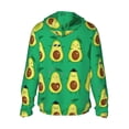 thumbnail image 3 of Uemuo Cartoon Fruit 1 Pattern Women's Full Zip UPF 50+ Sun Protection Hoodie Jacket Long Sleeve Sun Shirt Hiking Outdoor Performance with Pockets-, 3 of 9
