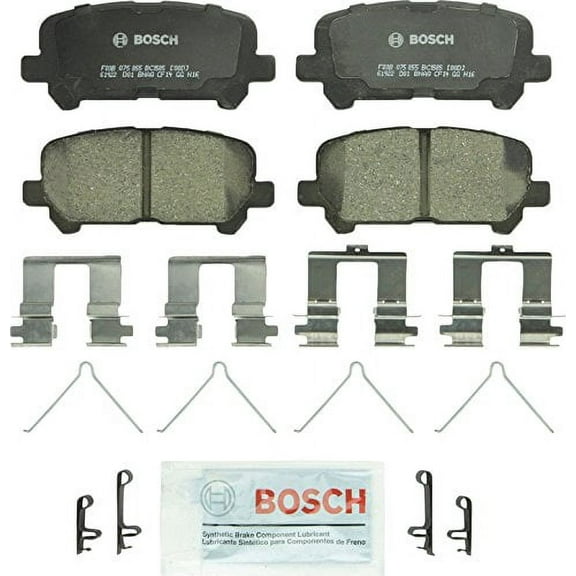 Bosch BC1585 QuietCast Premium Ceramic Disc Brake Pad Set For 2012-2015 Honda Pilot; Rear