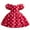 Red, variant on Diufon Cotton Babys Dresses Polka Dot Printed A-Line Dress Round Neck Puff Short Sleeve Dress