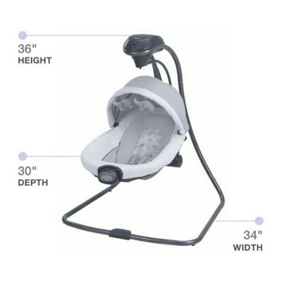 Graco Oasis With Soothe Surround Technology Baby Swing Landry
