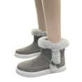 thumbnail image 3 of Yindaity Women'S Winter Boots ,Autumn and Winter Woolen Yarn Snow Boots Back Strap Plus Size Boots Women(Grey,8.5), 3 of 6