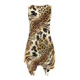 thumbnail image 6 of HELLHERO Round Neck Summer Sleeveless Dress, Leopard Zebra Mix Print Sleeveless Sundress Polyester Side Pockets Ladies Irregular Hem Casual Dress Non-Fade, 6 of 8