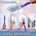 thumbnail image 3 of SUZZYVINE Recharges de Dépoussiéreurs Jetables, 180 Recharges de Dépoussiéreurs, Total 30 Unités, Bleu et Blanc, 3 of 8