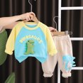 thumbnail image 2 of UAYOTSE Toddler Baby Boy Fall Winter Outfits Letter Crewneck Sweatshirt Casual Pants 2Pcs Clothes Set,Sizes 18-24 Months, 2 of 9