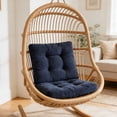thumbnail image 6 of Chair Cushions for Outdoor Indoor Use,Corduroy Seat Pads with Ties,Soft Supportive Padding,Non Slip Straps,Breathable All Season Comfort,Ideal for Dining Chairs Study Chairs Balcony Chairs Navy, 6 of 6