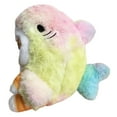 thumbnail image 3 of Yellow Shark Cat - 8" Cat with Shark Costume Stuffed Animal Plush Toy Doll, 3 of 7