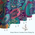 thumbnail image 6 of Purple Pioneer Flower and Paisley Pattern Shower Curtain 84"x72" ,Bathroom Decorative Shower Curtains Set with 12 Hooks,Modern Waterproof Washable Shower Curtain, 6 of 6