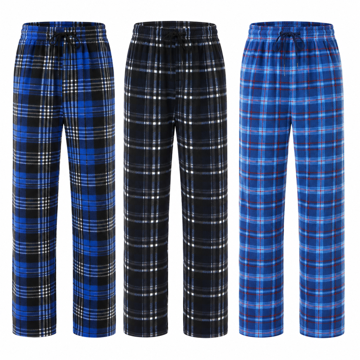 Daresay Men's Microfleece Pajama Pants, 3-Pack photo 1
