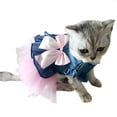thumbnail image 2 of CICRKHB Dog Dress Fashion Pet Spring and Summer Breathable Elegant Princess Skirt Dog Cat Pet Supplies Pink, 2 of 3