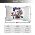 thumbnail image 2 of Lsque inside out 2 Pattern Bedding Waterproof Pillow Protector Zippered Queen – Bed Bug Proof Pillow Encasement-14"x20", 2 of 6