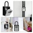 thumbnail image 7 of Key Lock Box Wall Mounted Aluminum Alloy Key Safe Box Weatherproof 4 Digit Combination Keys Storage Lock Boxes Indoor Outdoor ,Easy to Use, 7 of 7