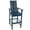 Blue, variant on Demifill Tall Adirondack Chair Outdoor Bar Stool with Ergonomic Backrest, Patio Chair for Outdoor, Blue