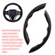 thumbnail image 3 of Embellecedor de marco para volante de coche, pegatina de decoración para camión y automóvil, Kit Interior antideslizante Universal, rojo de Automoción decorativa y accesorios Fibra de Carbono Negro, 3 of 6