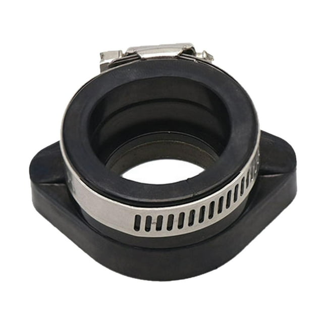 Adaptador de carburador de motocicleta, colector de admisión de aire del colector del carburador de la alfombrilla de de goma de 48 mm para