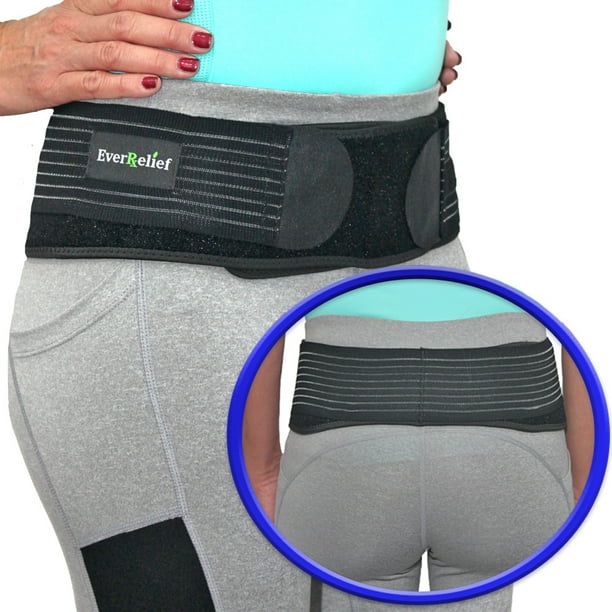 EverRelief SI Belt Hip Brace Large Sacroiliac Joint Support for Men