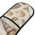 thumbnail image 4 of Yayeee Double Oven Mitt Kitchen Heat Resistant Baking 35" x7" Quilted Glove, Beige Watercolor Seashells, 4 of 6