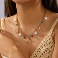 thumbnail image 5 of NICKSUN Boho Beach Seashell Imitation Pearl Layered Necklaces Collection, Multi-Style Ocean Starfish Seahorse Charm Beaded Chokers, Summer Tropical Vacation Dopamine Statement Jewelry, 5 of 8