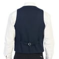 thumbnail image 3 of Gioberti Men's 6 Button Slim Fit Formal Herringbone Tweed Vest, 3 of 5