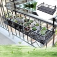 thumbnail image 1 of Balcón colgante Maceta Estante Estante de hierro para plantas Balcón de metal Estante de flores Titular de maceta Balcón Soportes de flores Oficina Hogar Hotel Interior Uso al aire libre JAMW Sencillez, 1 of 5