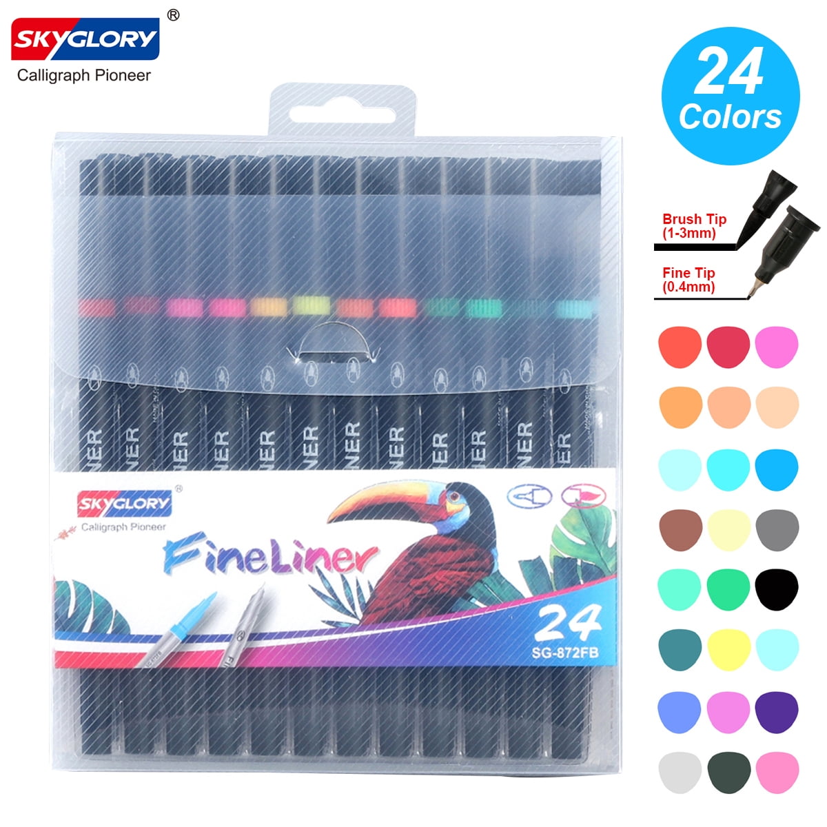 iBayam Fineliner Pens, 24 Bright Colors Pens – Spicer Sells