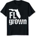 thumbnail image 2 of 100% Cotton Florida State Outline Fl Grown Text Design, 2 of 5