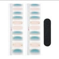 thumbnail image 1 of 20 pegatinas de gel para uñas semicuradas, calcomanías artísticas de belleza. Azul, 1 of 9