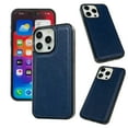 thumbnail image 2 of Case for iPhone 13, Classic Business PU Leather Silicone Bumper Shockproof Protective Phone Cover Hybrid Scratch Resistant Thin Slim Lightweight Case for iPhone 13, Darkblue, 2 of 7
