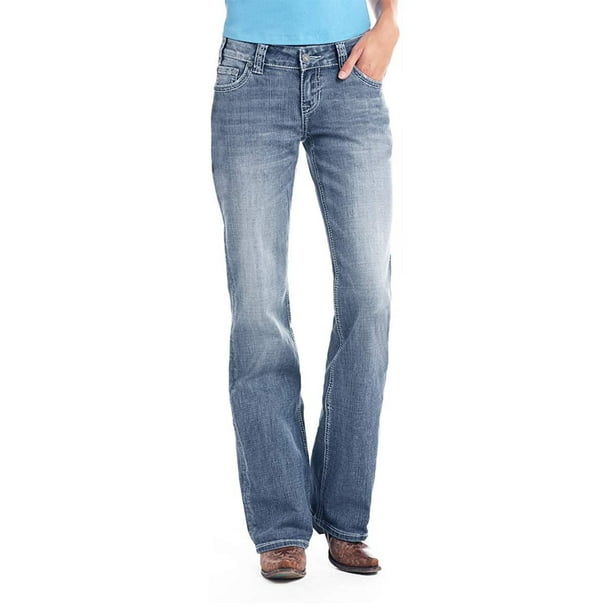 rock & roll cowgirl riding jeans