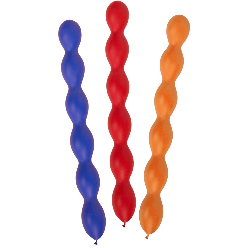 Squiggly Balloons, 9 in, Assorted, 15ct