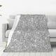 thumbnail image 1 of Balery GlitterSilver Manta de Felpa Suave y Acogedora – Cobija de Franela Aterciopelada para Cama, Lavable y Cálida para Sofá, Mascotas, Transpirable-50"x40", 1 of 7