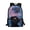 Black Cat Starry Sky Pattern, variant on Midnight Galaxy Cat Multiple Pockets School Travel Bag for Hiking Shopping, Spacious Storage Large Capacity Bookbag Smooth Zipper Daypack