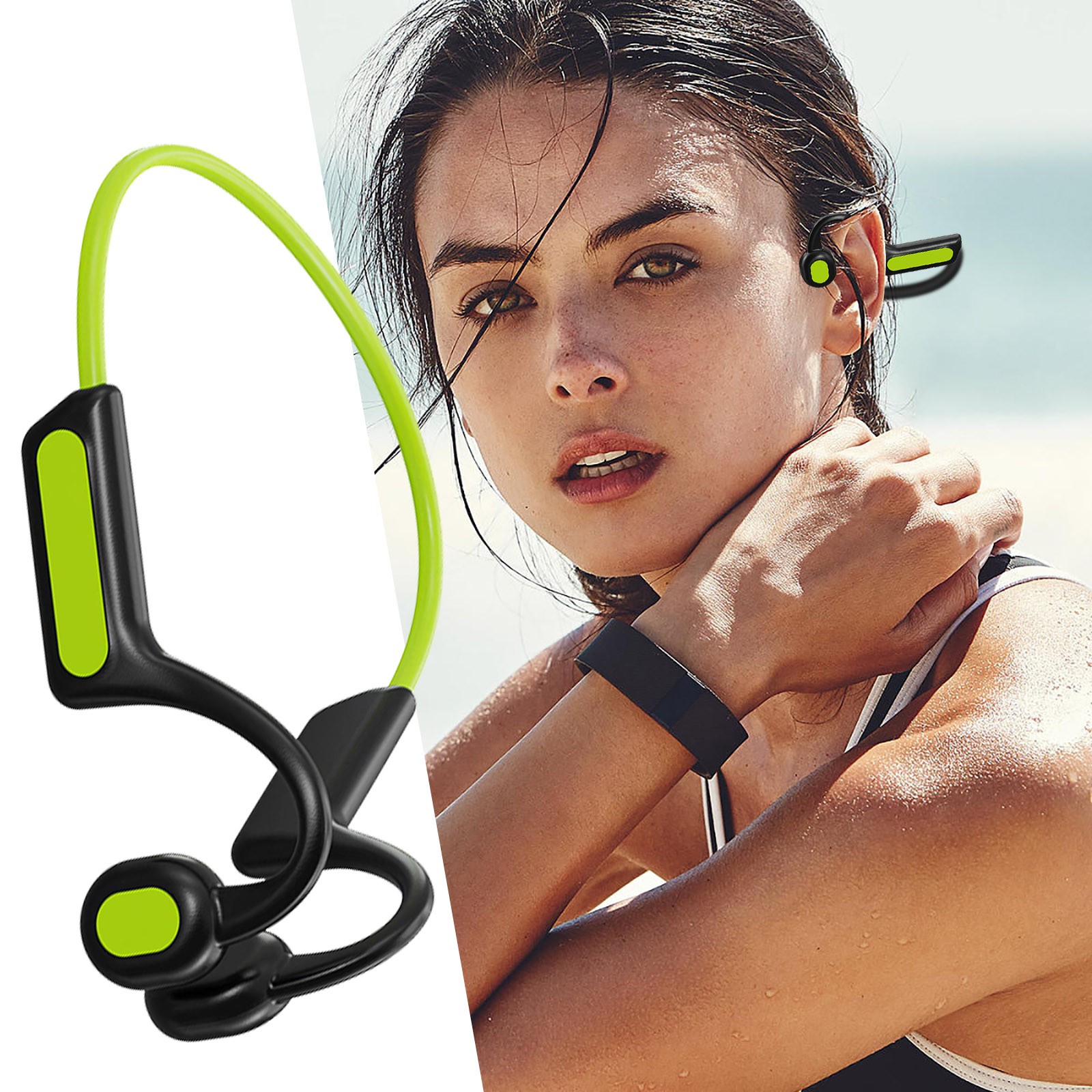 Open Bone Conduction Headphones Wireless Bluetooth 5.2 Headphones