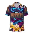 thumbnail image 7 of Saiise Sml Jeffy Y Mens Golf Shirt Moisture Wicking Dry Fit Mens Polo Shirts Dry Fit Performance Men's Golf Shirts Regular Fit Fashion Print, 7 of 7