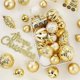 thumbnail image 4 of Juego de 65 bolas navideñas decorativas pintadas en oro blanco, adornos colgantes para árbol de Navidad, 4 of 5