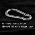 thumbnail image 3 of Carabiner Clip, Spring Snap Hooks, Heavy Duty Stainless Steel 304 Hooks, Swing Set Kit for Gym,Camping,Swing,Leash Dog, Rope Connected/M6 4Pack, 3 of 5
