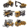 thumbnail image 1 of 1 64 Alloy Engineering Car with Gift Box  Excavator  Forklift  Stacking Machine  Forklift  Road Press  6/8 Pcs, 1 of 9