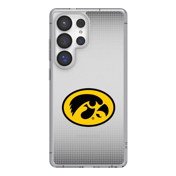 Iowa Hawkeyes Linen Logo Galaxy Clear Case