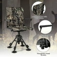 thumbnail image 5 of Goplus Swivel Hunting Chair with 4 360° Adjustable Legs Folding Silent Swivel Blind Chair Camouflage, 5 of 10