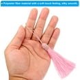 thumbnail image 3 of Unique Bargains 14cm/5.5 Inch Bookmark Tassels Soft Silky Floss Cord Loop Mini Handmade Tassels Pink 50 Pack, 3 of 5