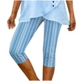 thumbnail image 6 of Mifsaly Women Capri Pants High Waisted Denim Capri Pant Slim Fit Stretchy Cropped Trousers Soft Comfortable Yoga Workout Summer Leggings XXXL, 6 of 7
