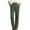 j35-Dark Green, variant on LIIPEE Womens Pants Casual Solid Color Ankle Straight-Leg Pull-On Khakis Female Mid Elastic Waist Regular Soft Daily Breathable Comfortable Pants With Pockets,L