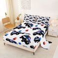thumbnail image 2 of Manfei Police Car Bed Sheets,Boys Friendly Pattern Full Size Sheets,White,4-Piece,1 Flat Sheet, 1 Fitted Sheet and 2 Pillowcases, 2 of 6