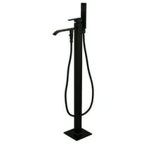 Kingston Brass Freestanding Tub Faucet, Matte Black, Freestanding KS4130QLL