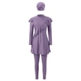 thumbnail image 4 of MuXiKeJi Clothes Women Modest Swimsuits Swimwear Full Body Swim Tops Pants Hijab 4 Piece Rash Guard S-XL, 4 of 6