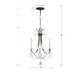 thumbnail image 4 of Crystorama Lighting - Karrington - 3 Light Mini Chandelier In Traditional, 4 of 8
