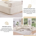 thumbnail image 3 of SWQQWEI156''Oversized Modular Couches, Luxury Boucle U Shaped Couch Sectional with Chaise, 3 of 9