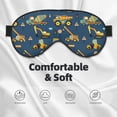 thumbnail image 3 of Goofa Modern Excavator Printed Sleep Eye Mask for Men Women, Zero Eye Pressure Sleeping Mask, Light Blocking Night Blindfold, Soft Eye Shade Cover, 3 of 7